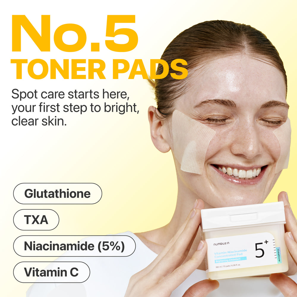 numbuzin - No.5+ Glutathione Vitamin-Niacinamide Concentrated Pad (70 Pads) 4