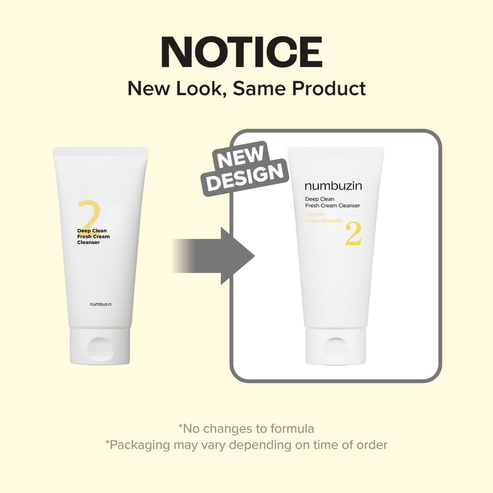 numbuzin - No. 2 Deep Clean Fresh Cream Cleanser 120ml 3