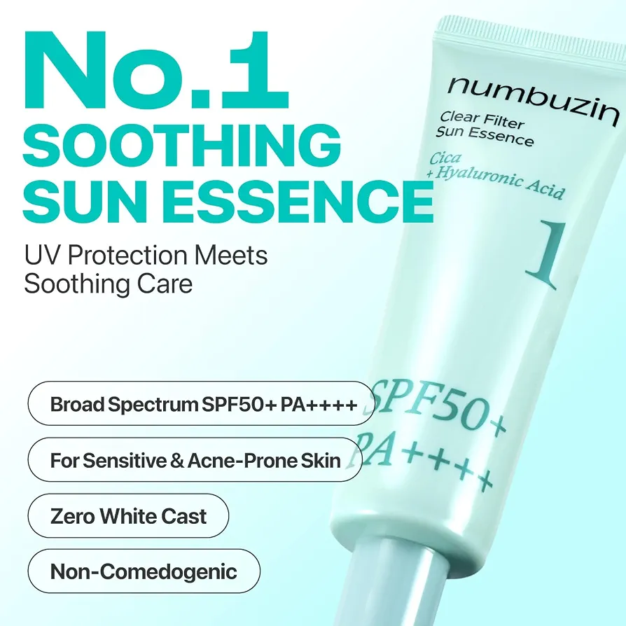 numbuzin - No.1 Clear Filter Sun Essence SPF50+ PA++++50ml 3