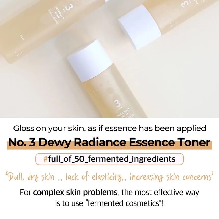 numbuzin - No. 3 Super Glowing Essence Toner 200ml 4