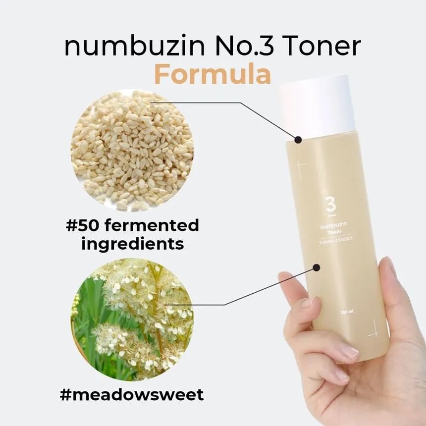 numbuzin - No. 3 Super Glowing Essence Toner 200ml 6
