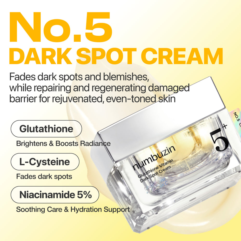numbuzin - No. 5 Vitamin Glutathione Dark Spot Laser Cream 50ml  2