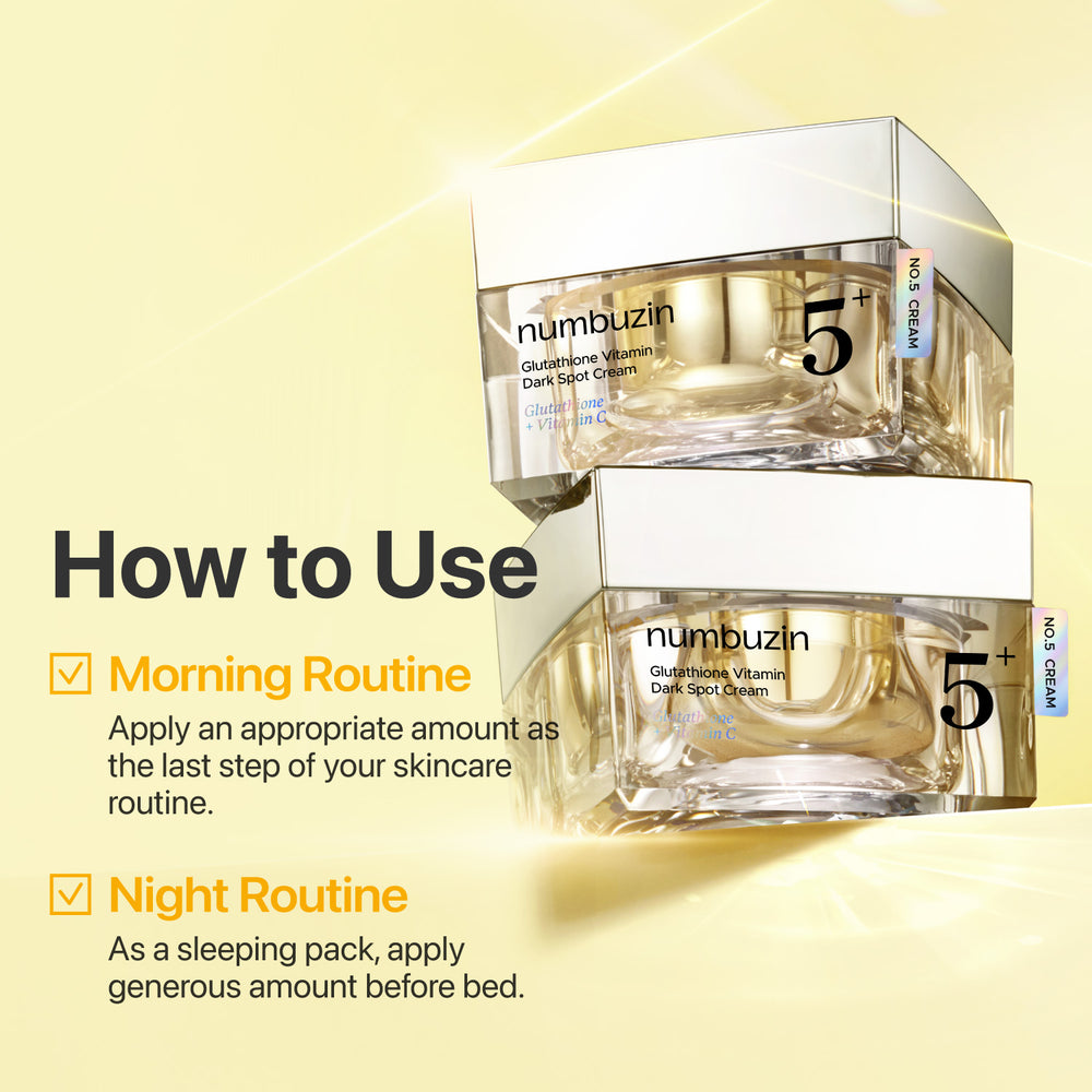 numbuzin - No. 5 Vitamin Glutathione Dark Spot Laser Cream 50ml  6