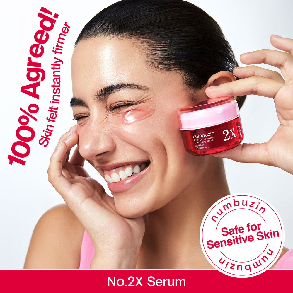 numbuzin - No.2 Rose PDRN Collagen 2X Plumping Serum 30ml  6