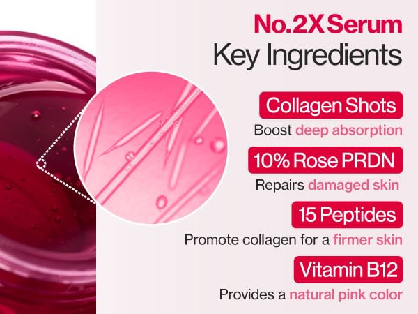 numbuzin - No.2 Rose PDRN Collagen 2X Plumping Serum 30ml  10