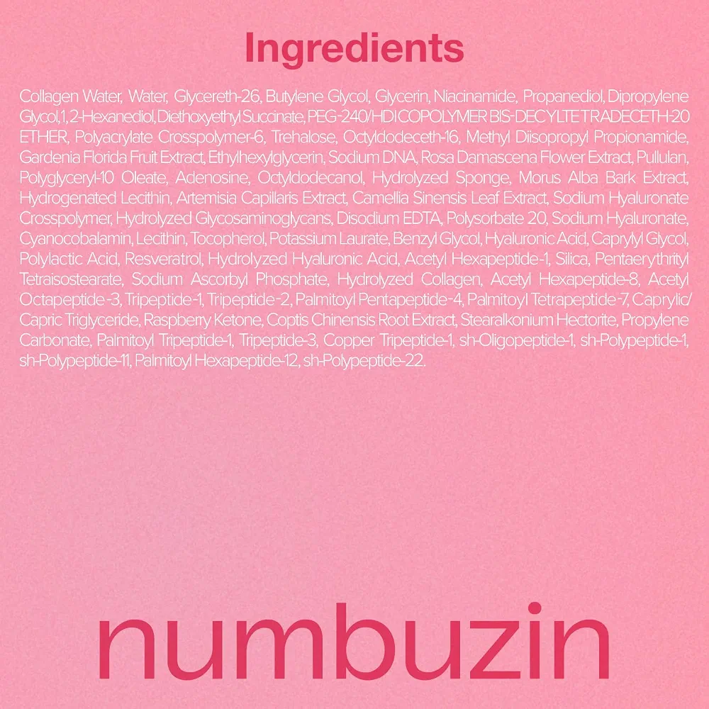 numbuzin - No.2 Rose PDRN Collagen 2X Plumping Serum 30ml  11
