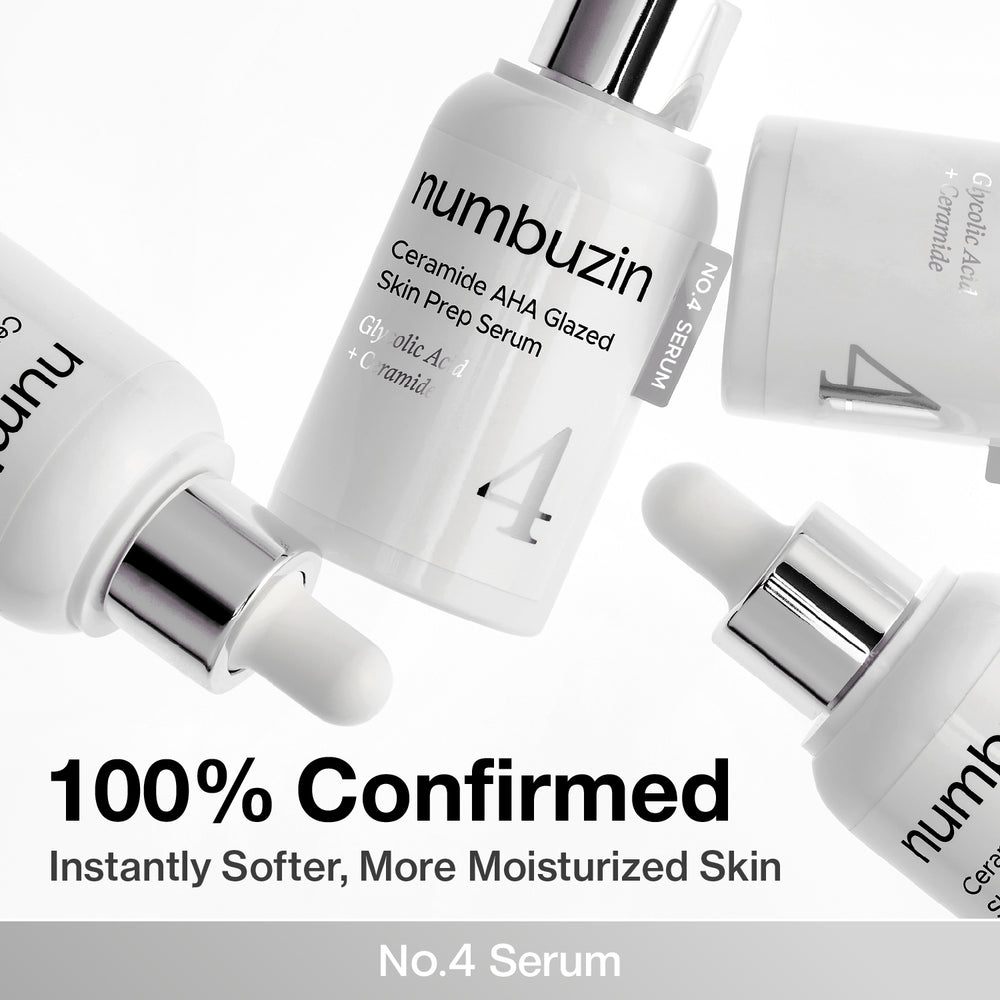 numbuzin - No.4 Ceramide AHA Glazed Skin Prep Serum 30ml  5