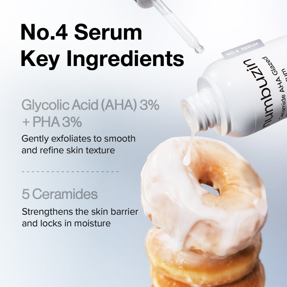 numbuzin - No.4 Ceramide AHA Glazed Skin Prep Serum 30ml  7