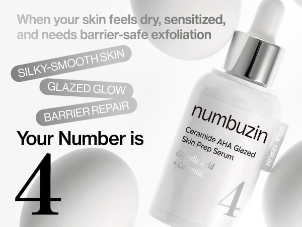 numbuzin - No.4 Ceramide AHA Glazed Skin Prep Serum 30ml  9