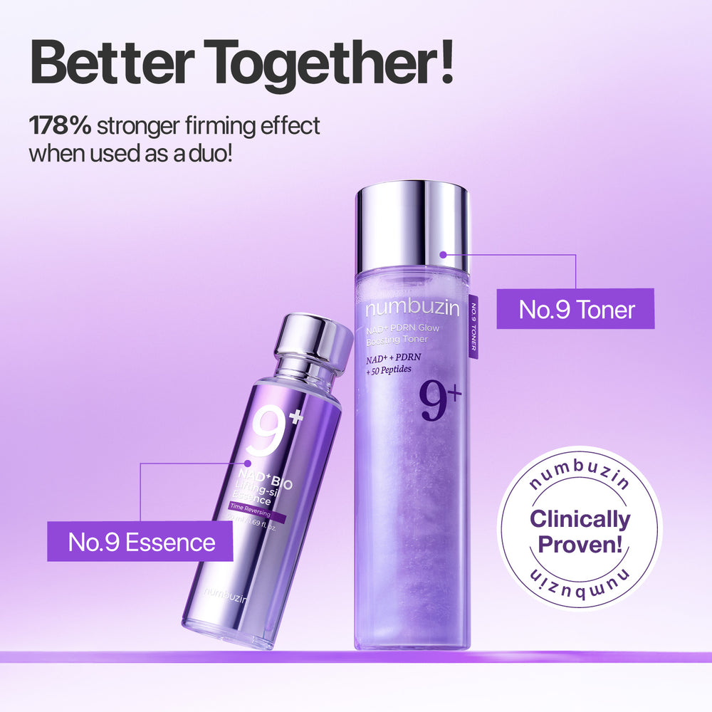 numbuzin - No.9 NAD+ PDRN Glow Boosting Toner 150ml 8