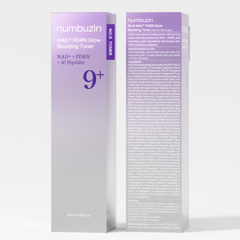 numbuzin - No.9 NAD+ PDRN Glow Boosting Toner 150ml 11