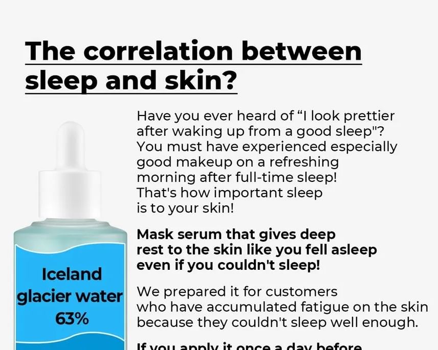 numbuzin - No. 6 Deep Sleep Mask Serum 50ml 8