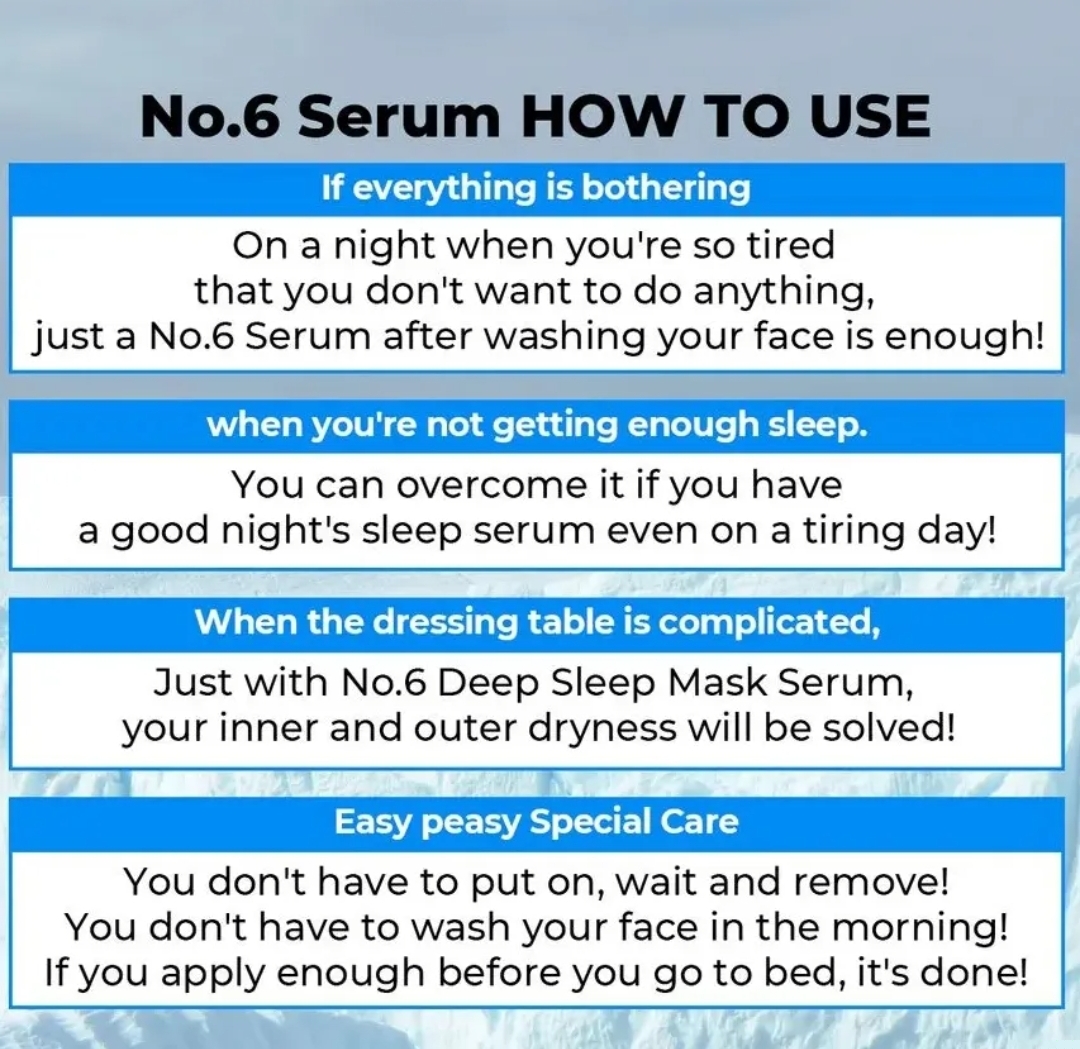 numbuzin - No. 6 Deep Sleep Mask Serum 50ml 10