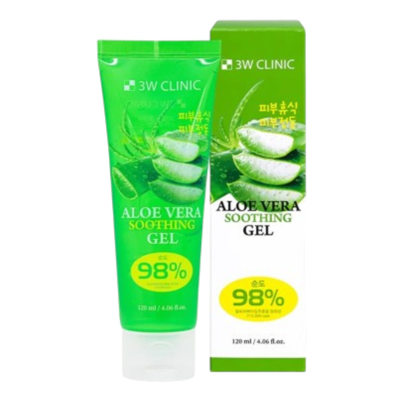 3W CLINIC 98% Aloe Vera Soothing Gel 120ml