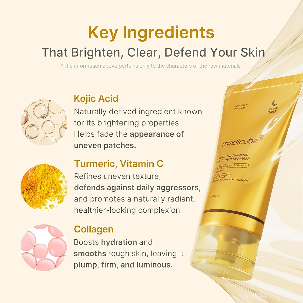 medicube - Kojic Acid Turmeric Night Wrapping Mask 75ml 4