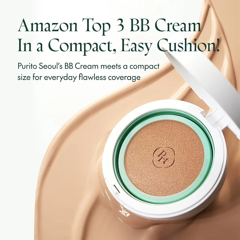 Purito SEOUL - Wonder Releaf Centella BB Cushion 13 Neutral Ivory 15g 3