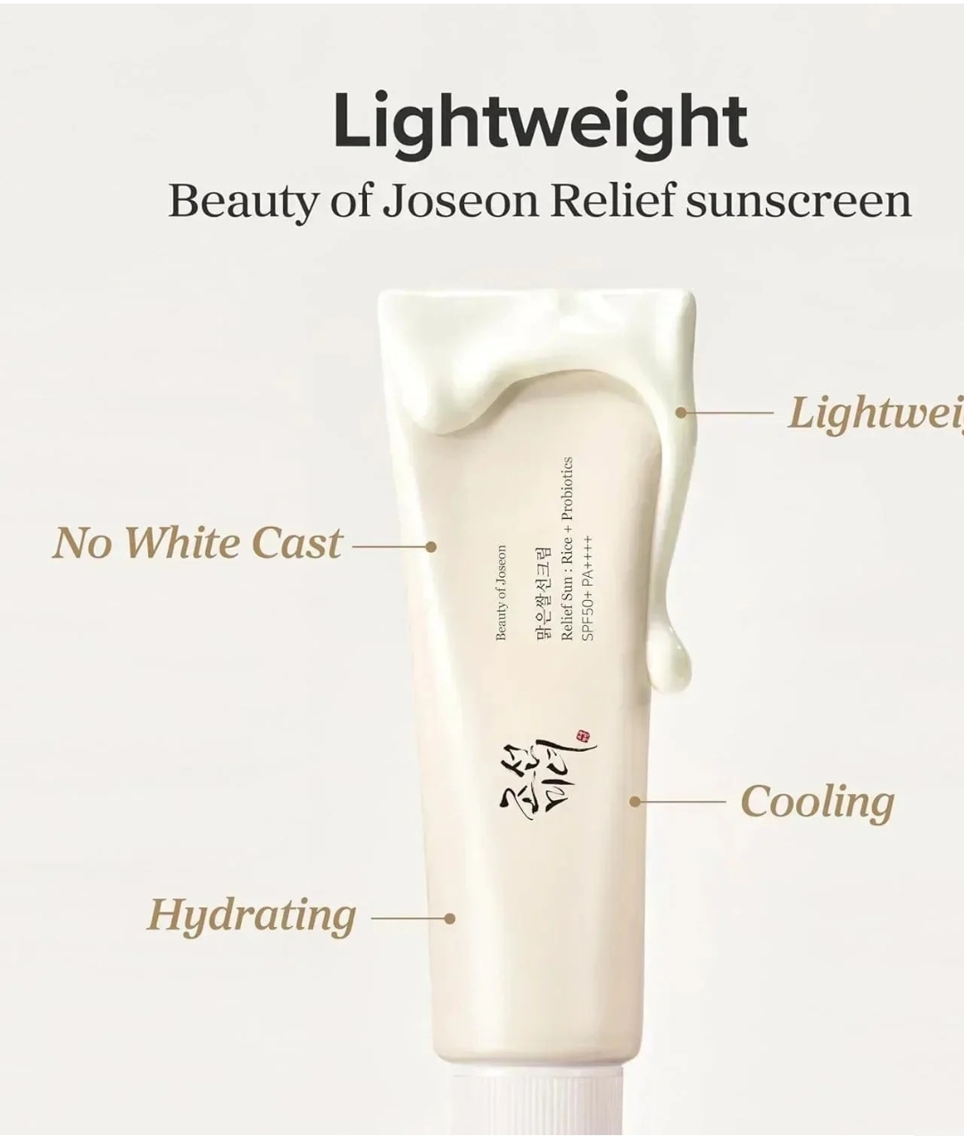 Beauty of Joseon - Relief Sun: Rice + Probiotics SPF 50+ PA++++ 50ml 5