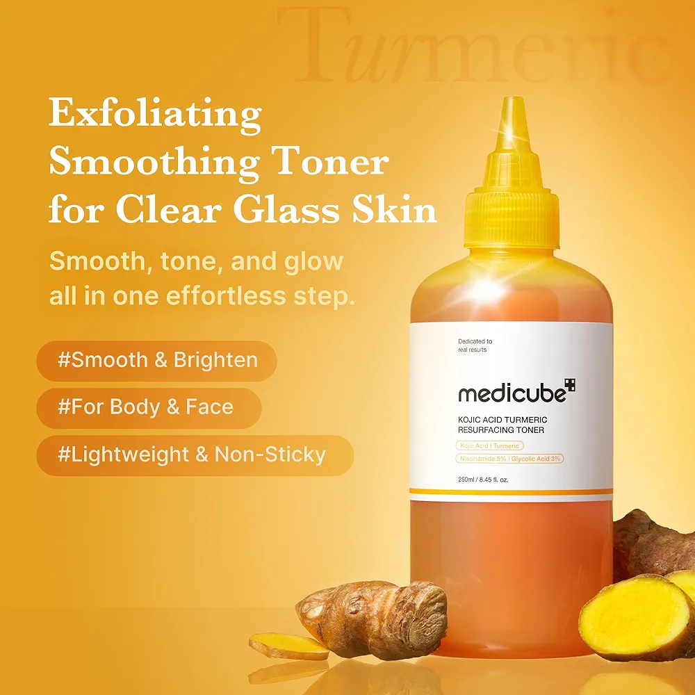 medicube - Kojic Acid Turmeric Resurfacing Toner 250ml 2