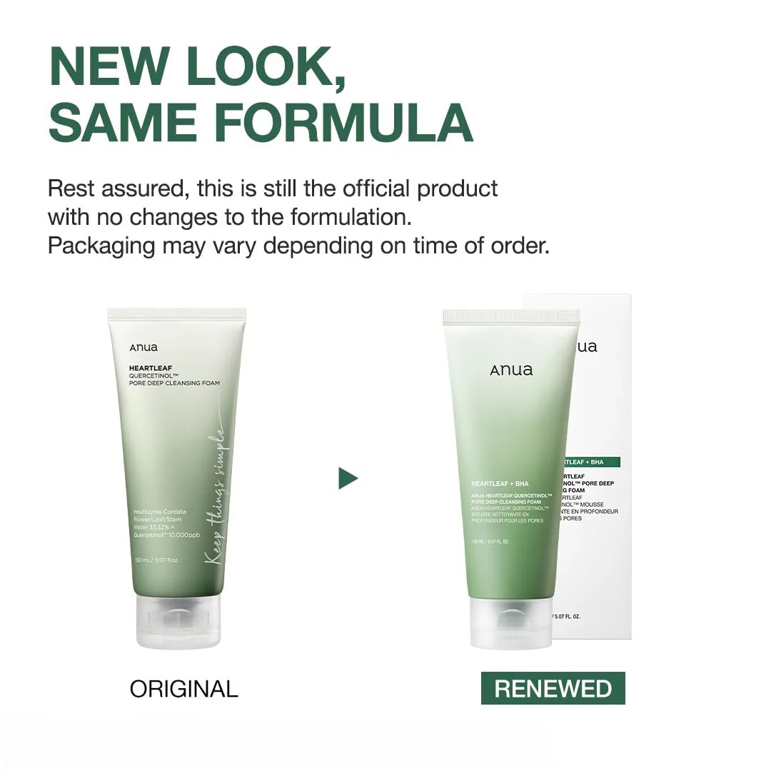 Anua - Heartleaf Quercetinol Pore Deep Cleansing Foam 150ml 2