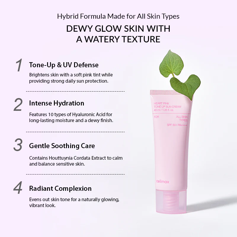 celimax - Heart Pink Tone Up Sun Cream 40ml 2