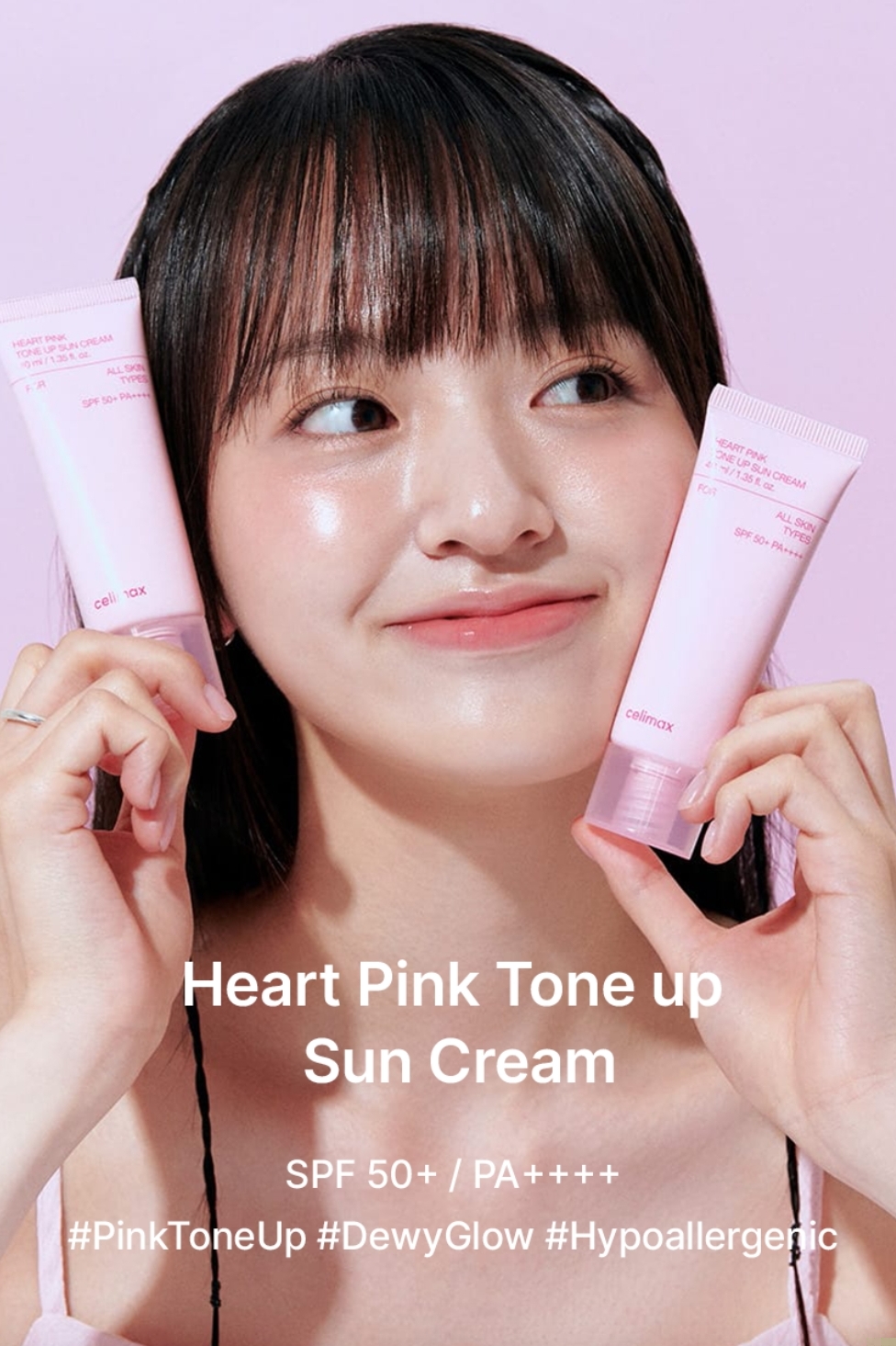 celimax - Heart Pink Tone Up Sun Cream 40ml 4