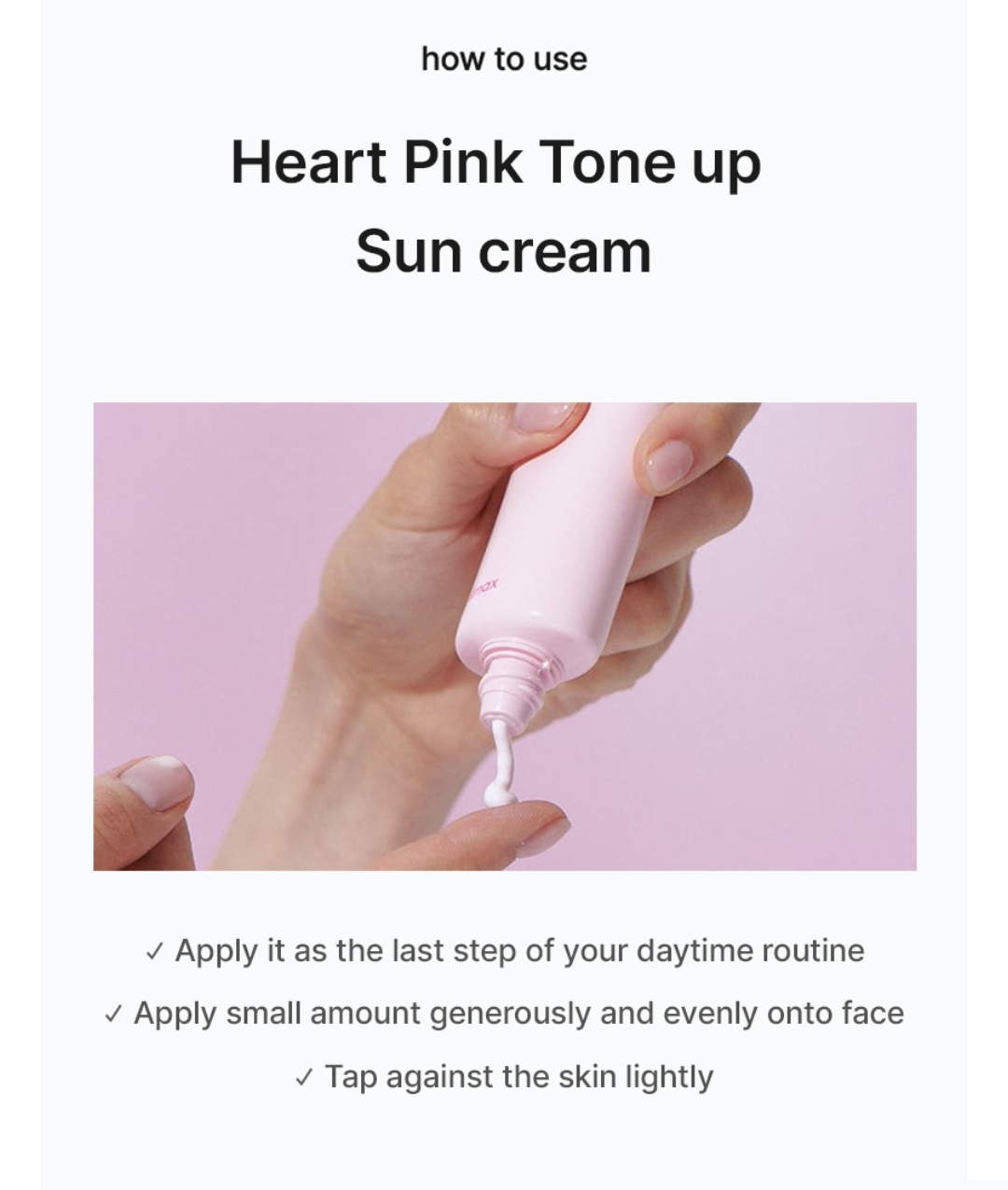 celimax - Heart Pink Tone Up Sun Cream 40ml 10