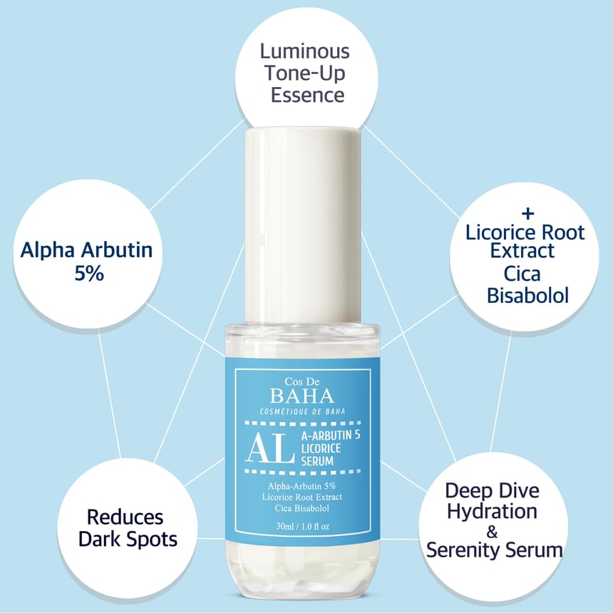 Cos De BAHA - A Arbutin 5 Licorice (AL) Serum 30ml 3