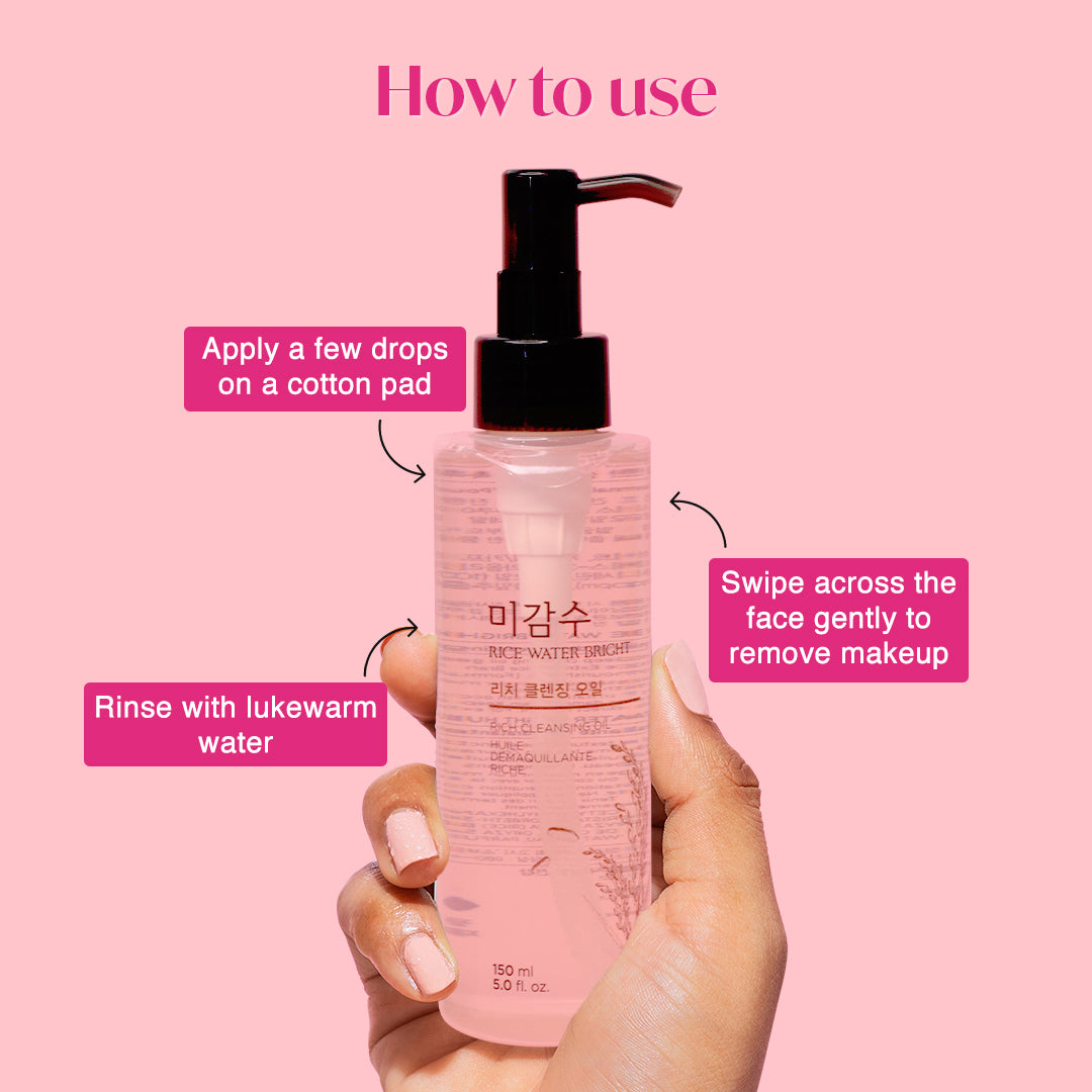 THE FACE SHOP - Rice Water Bright Rich Cleansing Oil 150mL 5
