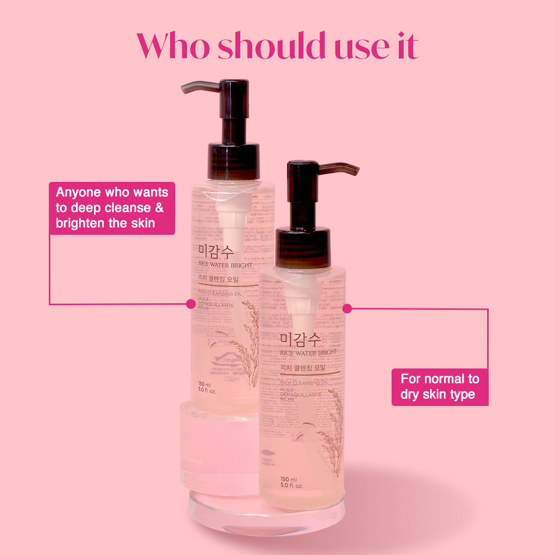 THE FACE SHOP - Rice Water Bright Rich Cleansing Oil 150mL 6