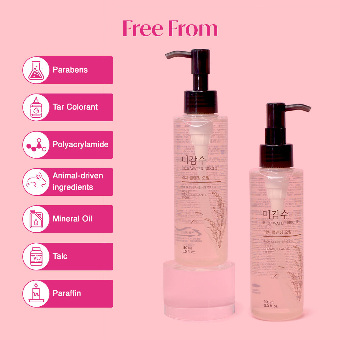 THE FACE SHOP - Rice Water Bright Rich Cleansing Oil 150mL 8