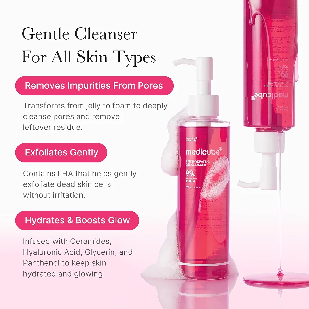 medicube - PDRN Hydrating Gel Cleanser 200ml 6