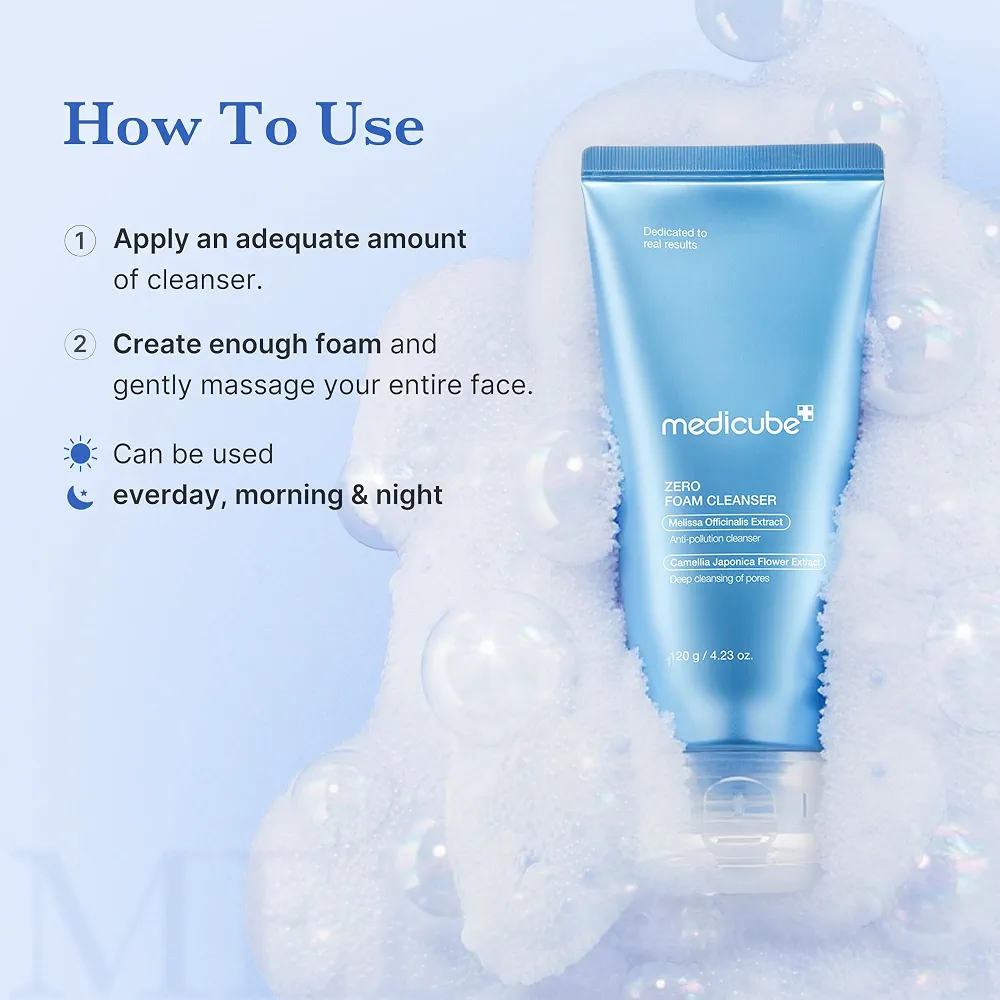medicube - Zero Foam Cleanser 120g 6