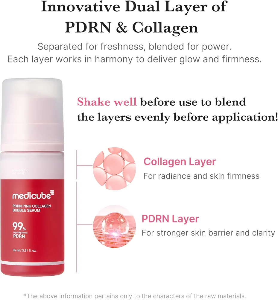 medicube - PDRN Pink Collagen Bubble Serum 95ml 6