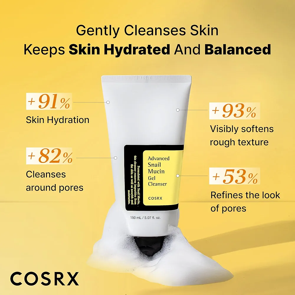 COSRX - Advanced Snail Mucin Gel Cleanser 150ml 3