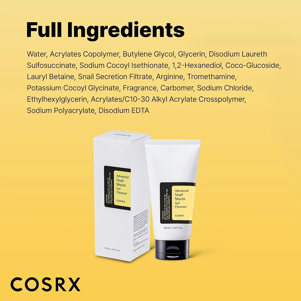 COSRX - Advanced Snail Mucin Gel Cleanser 150ml 8