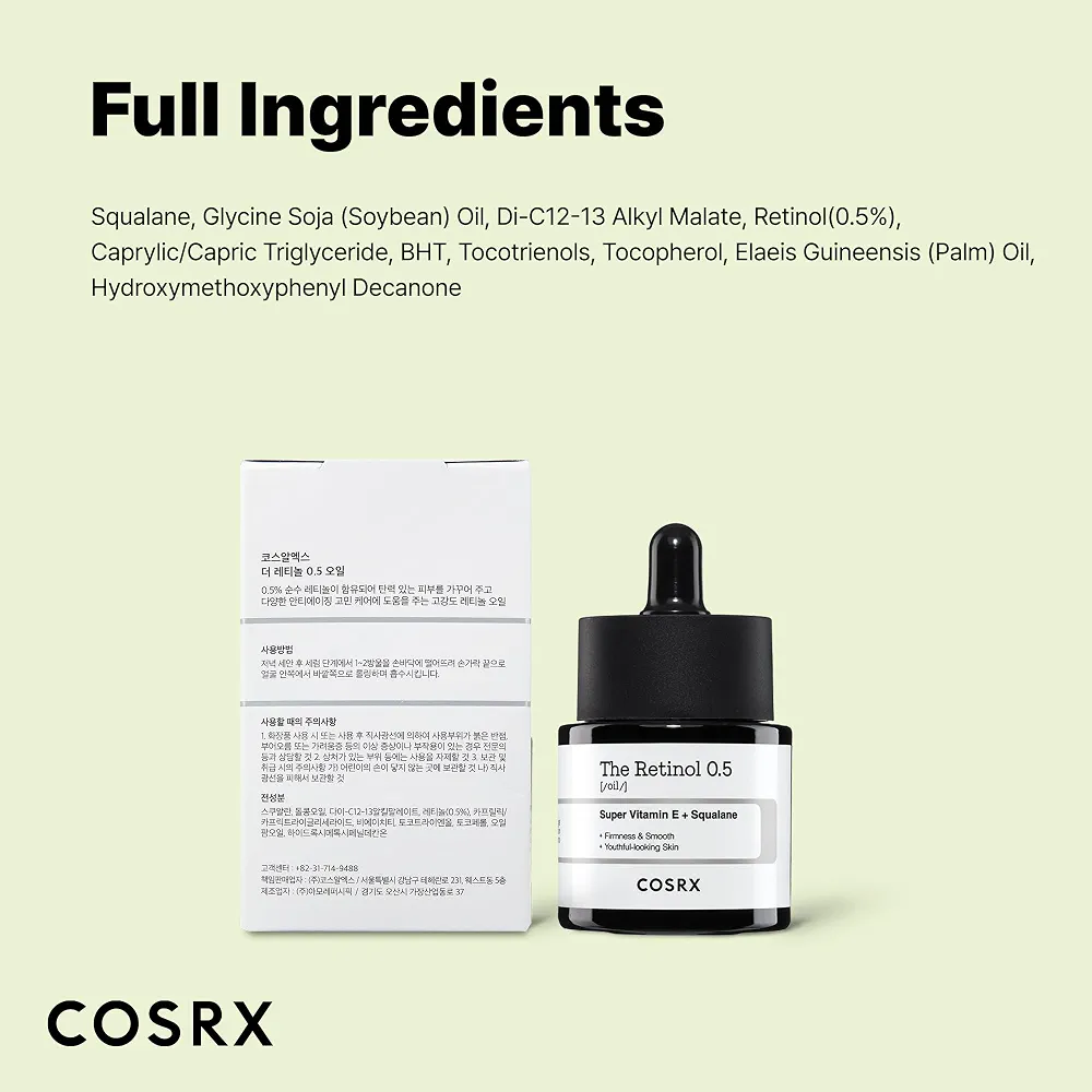 COSRX - The Retinol 0.5 Oil 20ml 9
