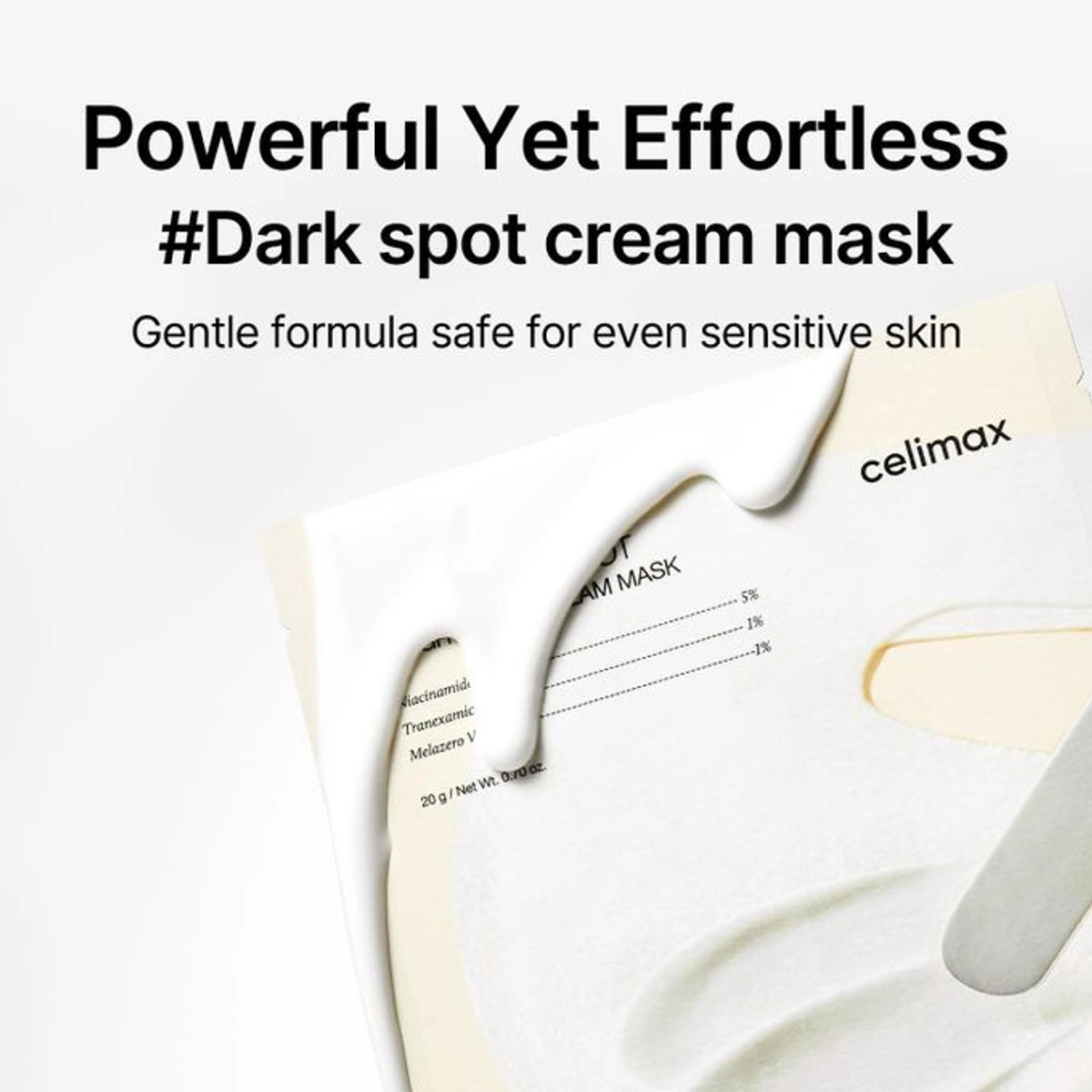 celimax - Pore+ Dark Spot Brightening Cream Mask 20g - 1 Piece 4