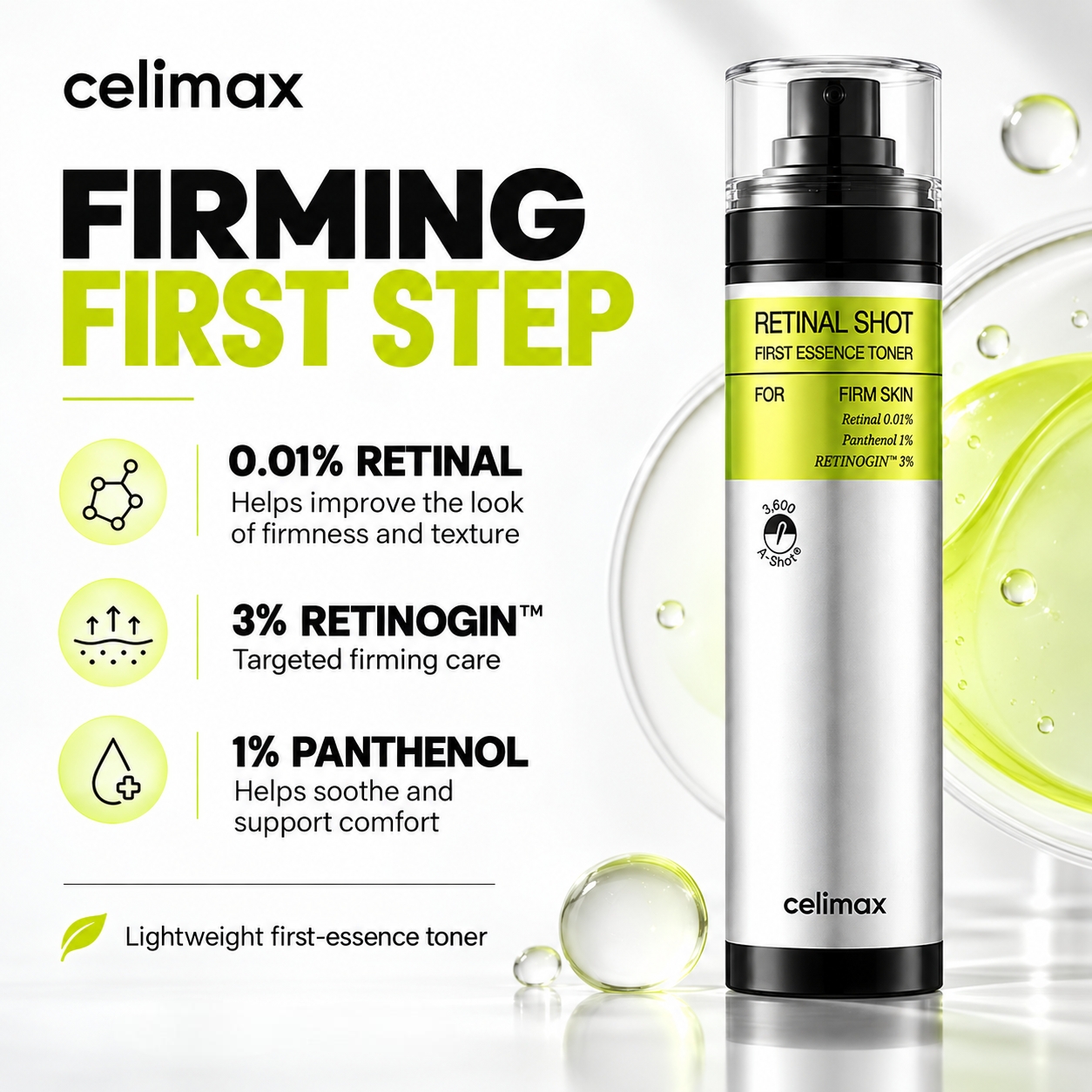 celimax - The Vita-A Retinal Shot First Essence Toner 80ml 3