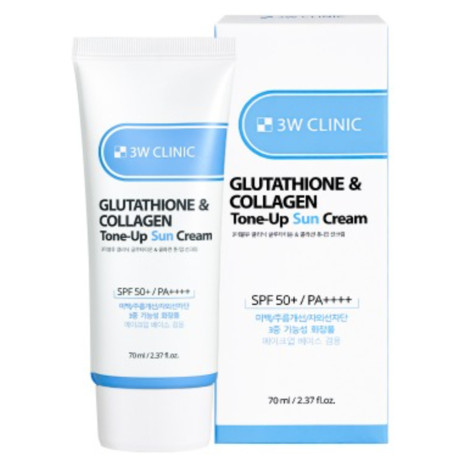 3W CLINIC Glutathione & Collagen Tone-Up Sun Cream 70ml