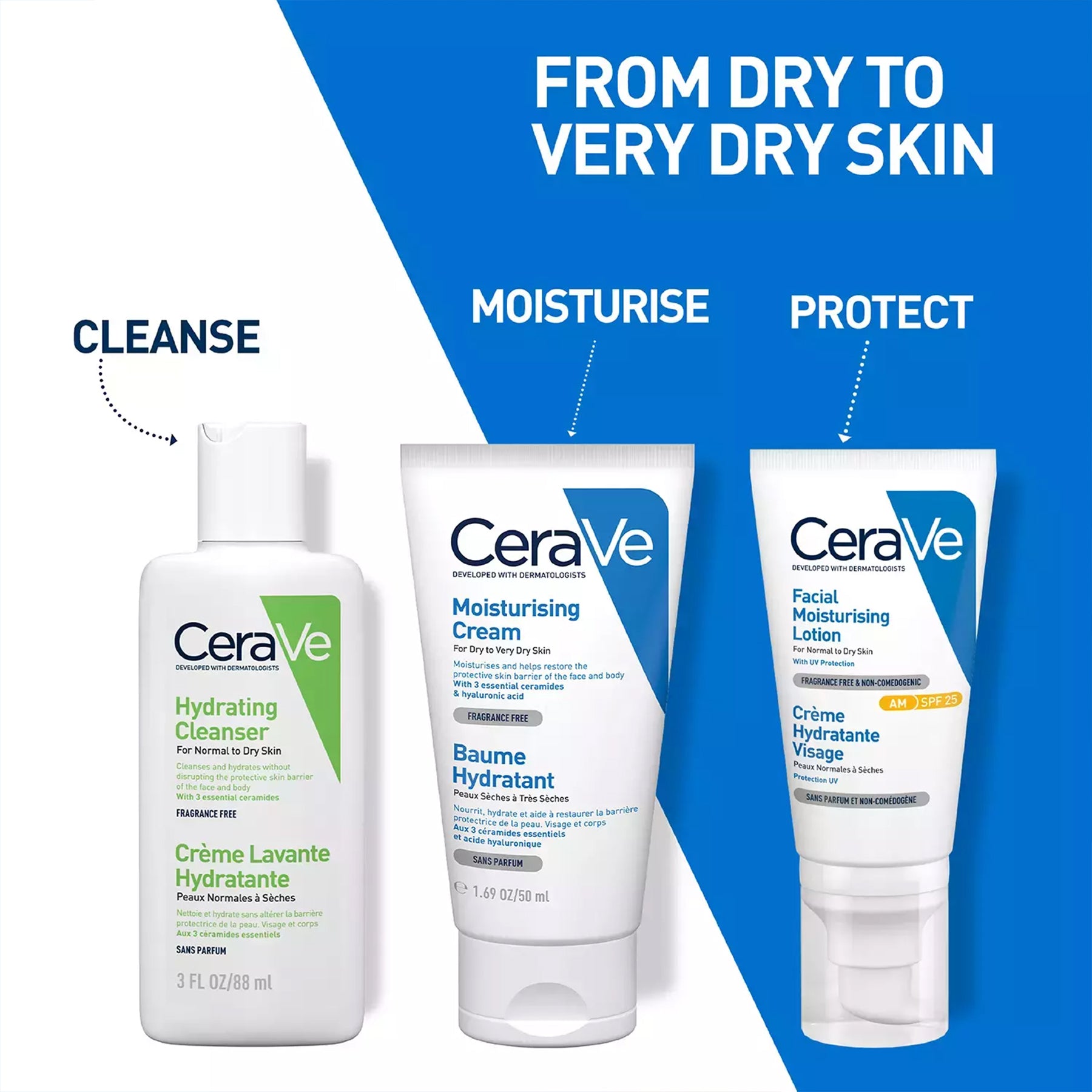 CeraVe Moisturising Cream For Dry To Very Dry Skin 50ml 6
