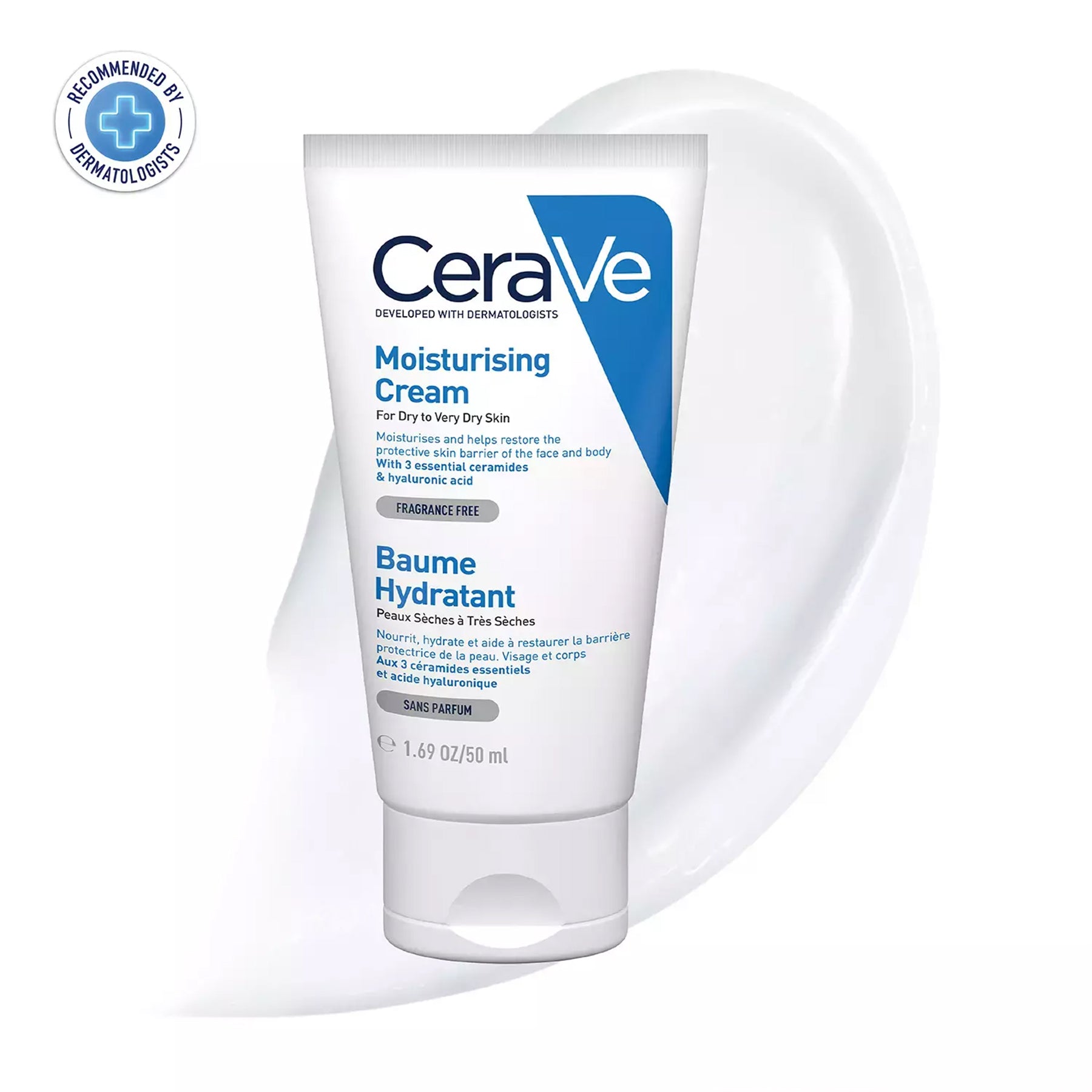 CeraVe Moisturising Cream For Dry To Very Dry Skin 50ml 10