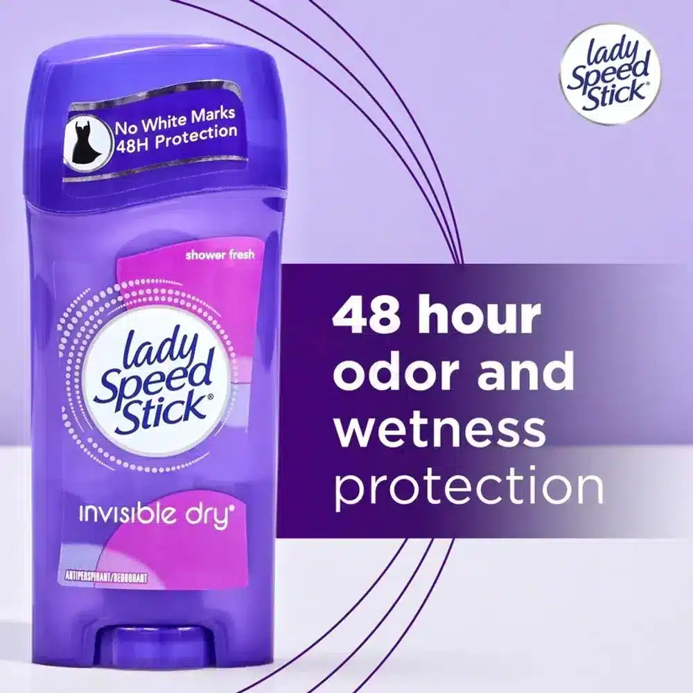 Lady Speed Stick Invisible Dry Anti Perspirant Deodorant 65g (SHOWER FRESH ) 2